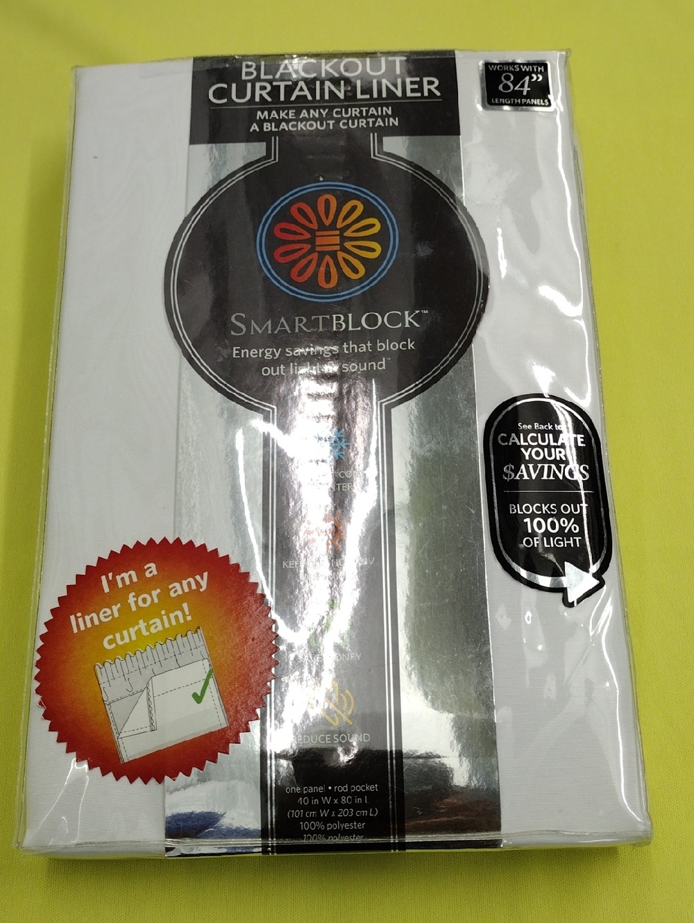 Smart Block Blackout Curtain Liner